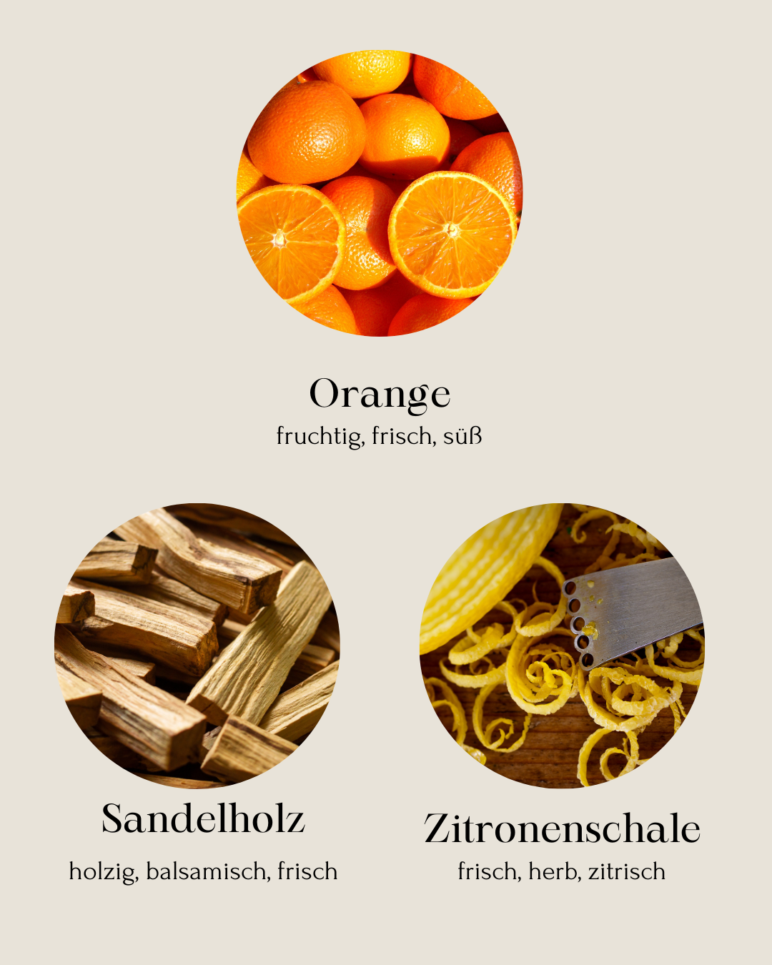 Sandelholz Orange Duftkerze